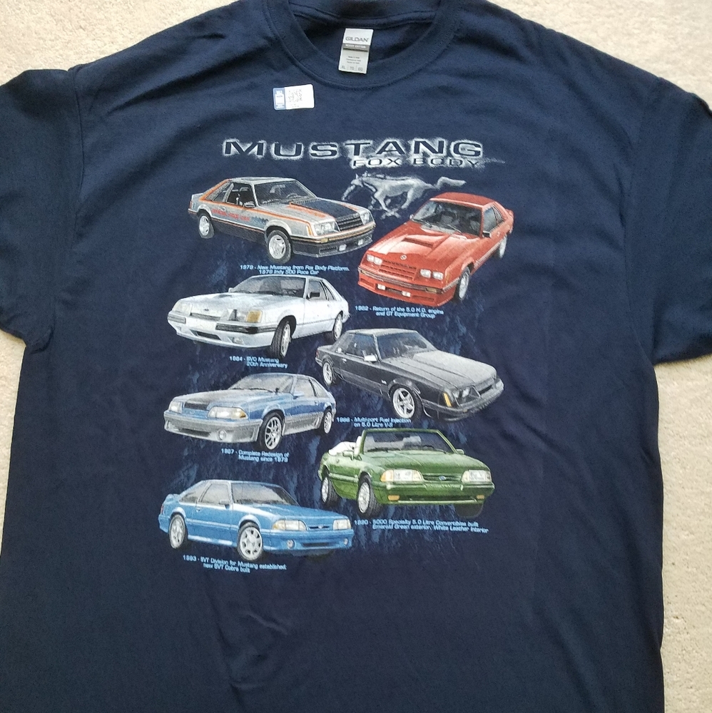 Licensed Ford Mustang t-shirt.